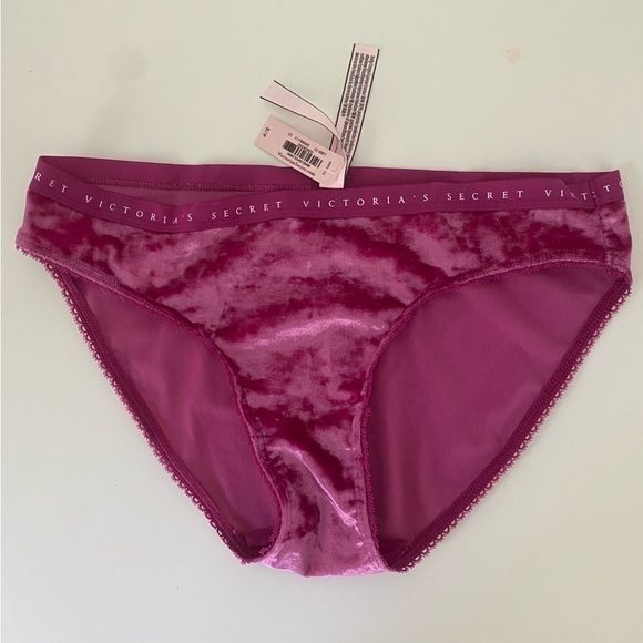 NWT 🌸 Victoria’s Secret VS Velvet Bikini Panties • S Small - Picture 1 of 5